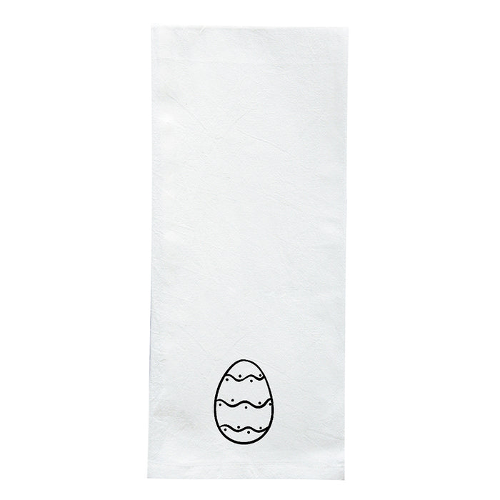 Screen Printed Flour Sack Towels-18"x28"-White